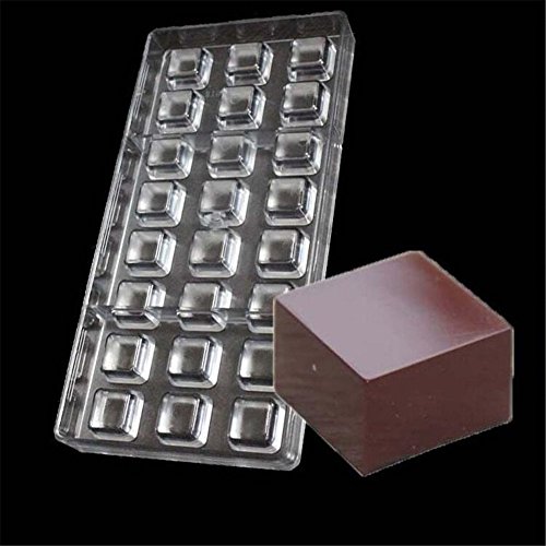 ECOSWAY 3D klare quadratische Form Kunststoff Polycarbonat Muschel Form Schokoladenform Gelee Süßigkeiten Herstellung Form DIY Schokoladenformen Süßigkeiten Form 24 Stück Tablett ECOSWAY 3D klare quadratische Form Kunststoff Polycarbonat Muschel Form Schokoladenform Gelee Süßigkeiten Herstellung Form DIY Schokoladenformen Süßigkeiten Form 24 Stück Tablett von ECOSWAY