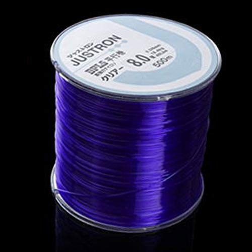 ECOSWAY 500m Borte Nylon Angelschnur Hohe Stärke Multifilament See Frischwasser Angelschnur - Lila, 1.5 von ECOSWAY