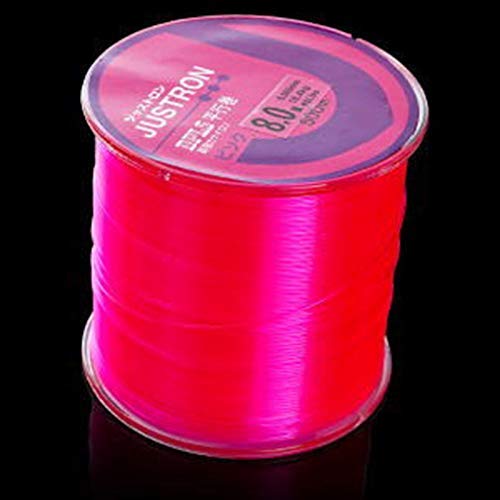 ECOSWAY 500m Borte Nylon Angelschnur Hohe Stärke Multifilament See Frischwasser Angelschnur - Rosa, 0.8 von ECOSWAY