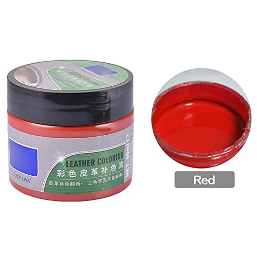 ECOSWAY Auto Leder Renovierten Panade Paste Wartung Agent, Leder Komplementär Farbe Reparatur Paste, Sofa Leder Schuhe Leder Bekleidung Renovierten Paste mit 8 Verbunden Zubehör - Rot ECOSWAY Auto Leder Renovierten Panade Paste Wartung Agent, Leder Komplementär Farbe Reparatur Paste, Sofa Leder Schuhe Leder Bekleidung Renovierten Paste mit 8 Verbunden Zubehör - Rot von ECOSWAY