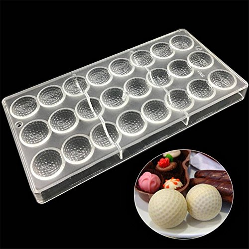 ECOSWAY 24 Löcher, Golfform, 3D-Form, transparent, Polycarbonat, Schokoladenform, Gelee, Süßigkeiten, Süßigkeiten, Backwerkzeuge ECOSWAY 24 Löcher, Golfform, 3D-Form, transparent, Polycarbonat, Schokoladenform, Gelee, Süßigkeiten, Süßigkeiten, Backwerkzeuge von ECOSWAY