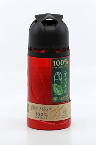 ECOTERRA 4D - 100% BIODEGRAVARD CANDLE - RED-WHITE-PACK OF 14 von ECOTERRA