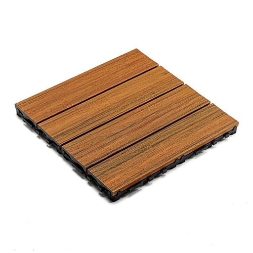 ECOTRAVERS - Komposit terrassenfliese Premium Amber 30 x 30 x 2,5 cm | terrassen | WPC fliesen | Komposite Fliesen von ECOTRAVERS