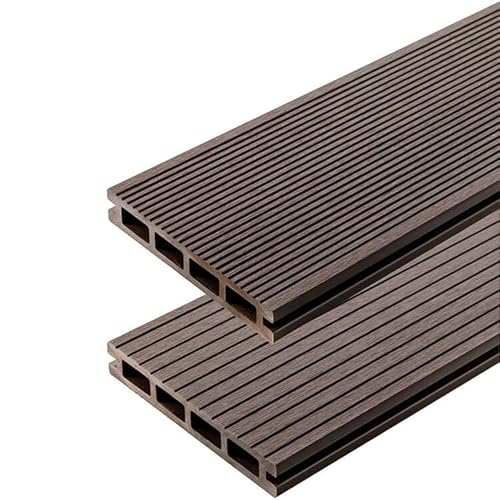 ECOTRAVERS | WPC Terrassendielen Verbundwerkstoff STANDARD | Komposit dielen Terrassen Muster | Holzprobe | Sample kit | Musterstück | Sampler | (Braun) von ECOTRAVERS