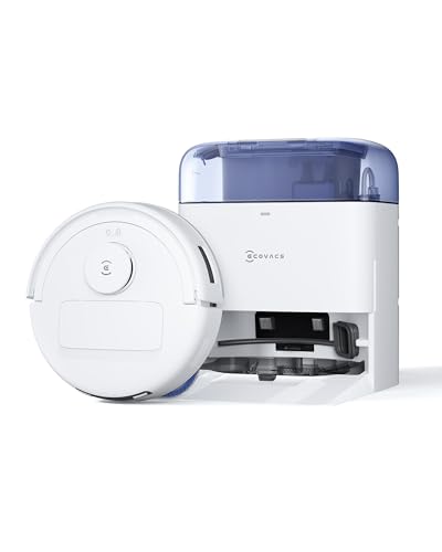 ECOVACS DEEBOT MINI Saugroboter mit Wischfunktion, 9.000 Pa Saugkraft, ZeroTangle 2.0, TrueMapping 2.0, 45 ℃ Heißlufttrocknung, intelligente Tiefenreinigung, Selbstreinigung per Knopfdruck, Blau von ECOVACS