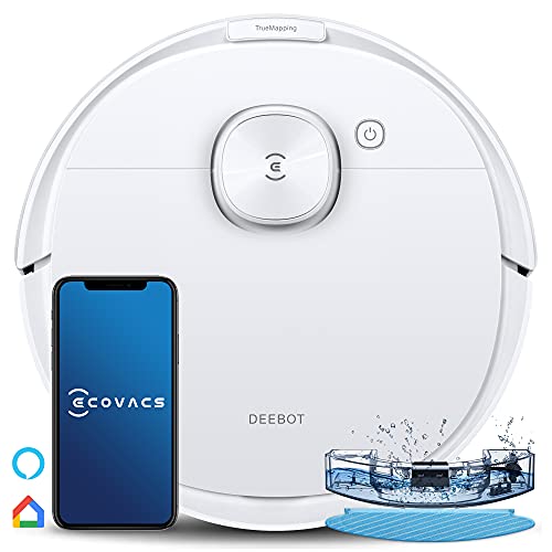 ECOVACS DEEBOT N8 Saugroboter mit Wischfunktion 2300Pa (Präzise dToF Lasernavigation, Teppicherkennung, Individuelle Raumreinigungspläne, Kartierung mehrerer Etagen) für Tierhaare Teppich Hartboden von ECOVACS