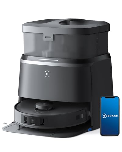ECOVACS DEEBOT T30 Omni Saugroboter mit Wischfunktion, Mini Station Staubsauger Roboter, 11.000 PA Saugkraft, Adaptive Kantenreinigung mit TruEdge™ Mopping Technolgie, ZeroTangle™ Design von ECOVACS