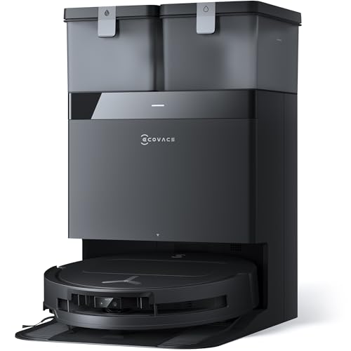 ECOVACS DEEBOT T50 Omni Saugroboter mit Wischfunktion,15.000 Pa, Ausziehbare Seitenbürste und Mopp, ZeroTangle 2.0, Moppwäsche mit 75°C heißem Wasser, All-in-One Station, ultradünn 81 mm, Schwarz ECOVACS DEEBOT T50 Omni Saugroboter mit Wischfunktion,15.000 Pa, Ausziehbare Seitenbürste und Mopp, ZeroTangle 2.0, Moppwäsche mit 75°C heißem Wasser, All-in-One Station, ultradünn 81 mm, Schwarz von ECOVACS