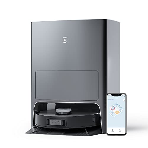 ECOVACS DEEBOT X1 OMNI, Staubsaugerroboter mit Wischfunktion und multifunktionaler Reinigungsstation (Staubentleerung/Wasser säubern), 5000pa, 3D-Hinderniserkennung, 260 min Akku, Yiko Sprachassistent von ECOVACS