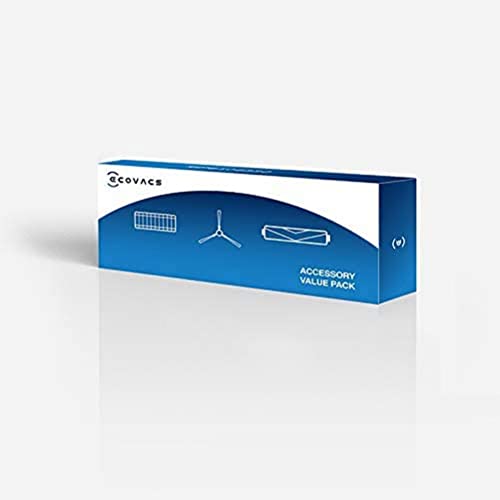 ECOVACS Ecovacacs Ersatzteilset, 4 Seitenbürsten, 1 Hauptbürste, 3 Filter, für Reinigungsroboter und U2-Staubsauger von ECOVACS