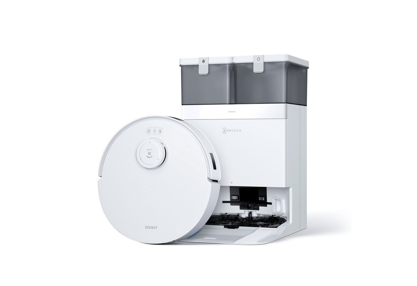 ECOVACS Saugroboter DEEBOT T30C PRO Omni, 60,00 W, Saugroboter mit Wischfunktion, Mini Station Staubsauger Roboter, 12.800 PA Saugkraft, OZMO Turbo 2.0, TrueDetect 3D 3.0,ZeroTangle 2.0 Anti-Tangle™ Design, TruEdge™ Mopping 2.0 Technolgie (T30 omni upgrade) ECOVACS Saugroboter DEEBOT T30C PRO Omni, 60,00 W, Saugroboter mit Wischfunktion, Mini Station Staubsauger Roboter, 12.800 PA Saugkraft, OZMO Turbo 2.0, TrueDetect 3D 3.0,ZeroTangle 2.0 Anti-Tangle™ Design, TruEdge™ Mopping 2.0 Technolgie (T30 omni upgrade) von ECOVACS