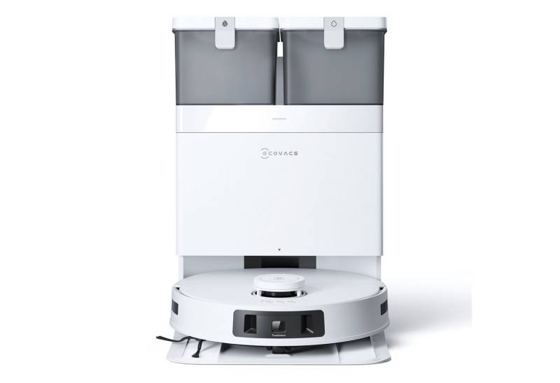 ECOVACS Saugroboter DEEBOT T30C PRO Omni, 60,00 W, Saugroboter mit Wischfunktion, Mini Station Staubsauger Roboter, 12.800 PA Saugkraft, OZMO Turbo 2.0, TrueDetect 3D 3.0,ZeroTangle 2.0 Anti-Tangle™ Design, TruEdge™ Mopping 2.0 Technolgie (T30 omni upgrade) von ECOVACS