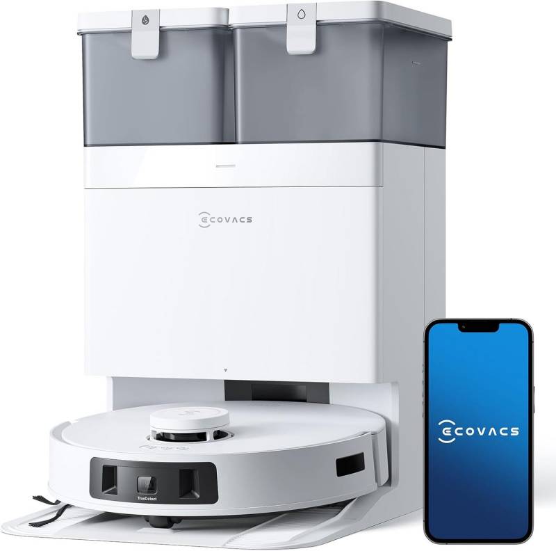 ECOVACS Saugroboter DEEBOT T30C Pro Omni Saugroboter mit Wischfunktion, 12800Pa Saugkraft, Auto-Entleerung, Heißlufttrocknung, 200min Laufzeit ECOVACS Saugroboter DEEBOT T30C Pro Omni Saugroboter mit Wischfunktion, 12800Pa Saugkraft, Auto-Entleerung, Heißlufttrocknung, 200min Laufzeit von ECOVACS