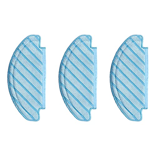 ECOVACS Wischtücher (Wiederverwendbar), 3 Stück – Original Zubehör für DEEBOT OZMO 920 & 950, D-CC3H, Weiß Blau von ECOVACS