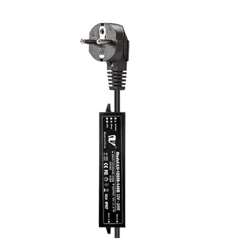 ECOWHO Netzteil Transformator 25W AC 100-240V zu DC 12V Trafo Adapter mit EU Stecker für Gartenleuchte von ECOWHO