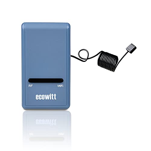 Ecowitt Funk-Wetterstation Gateway - Thermometer Hygrometer Luftdruck Innentemperatur, Sensor GW1100 für Haus, IOT, Basisstation für Sensorserie Ecowitt von ECOWITT