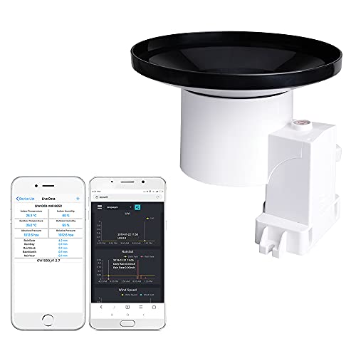 ECOWITT Regenmesser Sensor, kabelloser selbstentleerender Regensammler Ourdoor Regensensor für Hausgarten Farm, Zubehör kann Nicht alleine verwendet Werden WH40 von ECOWITT