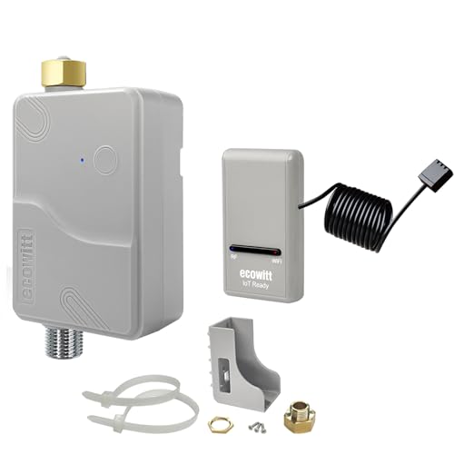 ECOWITT Wassertimer WFC01, Automatische Garten Bewässerungssystem mit APP, Gartenbewässerung mit WiFi Gateway GW1200, IP66 wasserdichte Steuerung Bewässerungsuhr, Wasser Timer für Landwirtschaft von ECOWITT