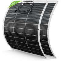 Eco-worthy - 260W 12V Flexibel Solarpanel Monokristallin Solarmodul Photovoltaik für Wohnmobile Camper Van Boote und Balkonkraftwerk von ECO-WORTHY