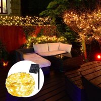 Lichterkette Solar 200 LED Weihnachten Garten, Balkon, Party NestX von ECOXMAS
