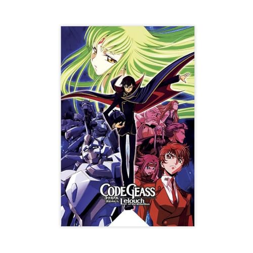 ECOYULHMT Code Geass Anime 38 Leinwandposter Schlafzimmer Dekor Landschaft Büro Zimmer Dekor Geschenk 60 x 90 cm von ECOYULHMT