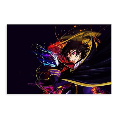 ECOYULHMT Code Geass Anime 5 Leinwandposter Schlafzimmer Dekor Landschaft Büro Zimmer Dekor Geschenk 60 x 90 cm ECOYULHMT Code Geass Anime 5 Leinwandposter Schlafzimmer Dekor Landschaft Büro Zimmer Dekor Geschenk 60 x 90 cm von ECOYULHMT