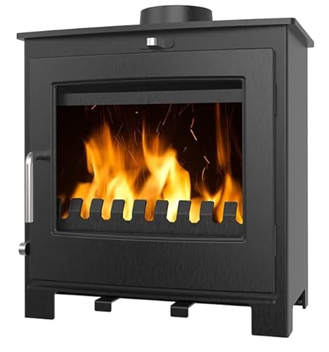 EEK A Kleiner Kaminofen K05, Externe Zuluft, Holz&Kohle + dauerbrandf. – 4,6/6,2 kW von ECOfoxx