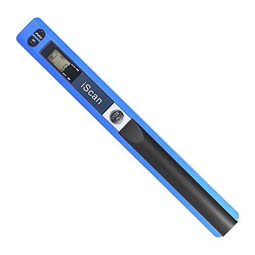 ECOiNVA iScan Stab Tragbarer Scanner Dokument A4 Scanner 900DPI JPG/PDF (Blau) von ECOiNVA