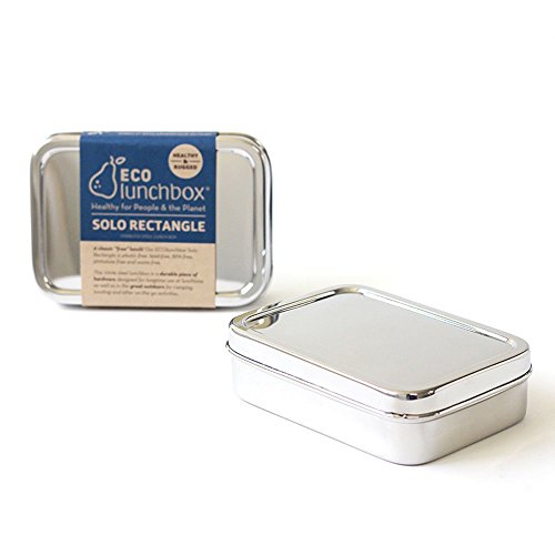 ECOlunchbox Solo Rectangle, große, rechteckige Brotdose aus Edelstahl | Lunchbox | Bento Box von Ecolunchbox