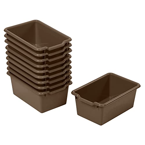 ECR4Kids Aufbewahrungsbehälter mit Schaufelfront, Mehrzweck-Organisation, Schokolade, 10 Stück ECR4Kids Aufbewahrungsbehälter mit Schaufelfront, Mehrzweck-Organisation, Schokolade, 10 Stück von ECR4KIDS