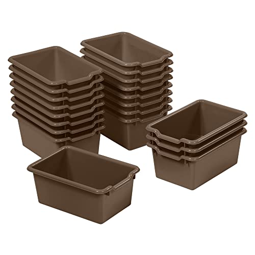 ECR4Kids Aufbewahrungsbehälter mit Schaufelfront, Mehrzweck-Organisation, Schokolade, 20-teilig ECR4Kids Aufbewahrungsbehälter mit Schaufelfront, Mehrzweck-Organisation, Schokolade, 20-teilig von ECR4KIDS