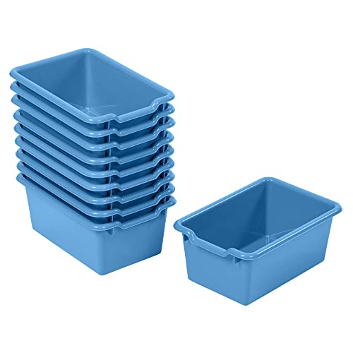 ECR4Kids Aufbewahrungskörbe mit Schaufelfront, Mehrzweck-Organisation, französisches Blau, 10 Stück ECR4Kids Aufbewahrungskörbe mit Schaufelfront, Mehrzweck-Organisation, französisches Blau, 10 Stück von ECR4KIDS