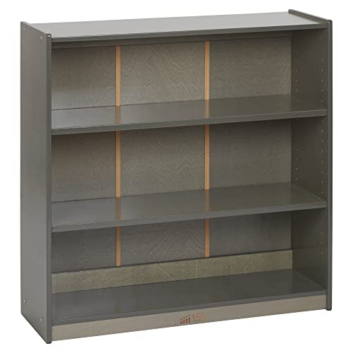 ECR4Kids Klassisches Bücherregal, 91,4 cm, verstellbare Regale, graue Waschung von ECR4KIDS