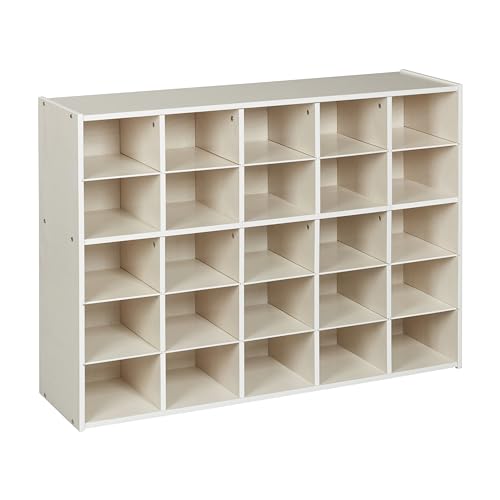 ECR4Kids Streamline Aufbewahrungsschrank mit 25 Fächern, 13 x 12 cm, Weiß ECR4Kids Streamline Aufbewahrungsschrank mit 25 Fächern, 13 x 12 cm, Weiß von ECR4KIDS