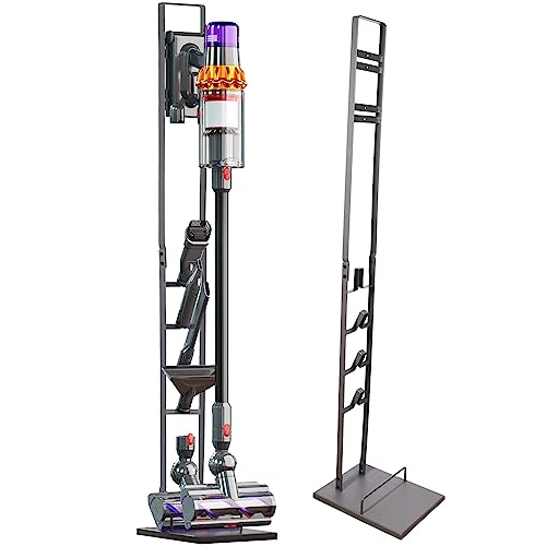 ECRIZA Staubsaugerständer, Staubsaugerzubehör, stabile Metall-Aufbewahrungshalterung für Dyson Handheld V15 V11 V10 V8 V7 V6 schnurlose Staubsauger Grau DC30 DC31 DC34 DC35 DC58 DC59 DC62 DC74 von ECRIZA