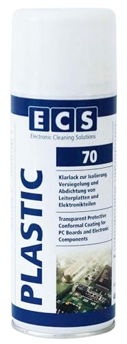 ECS 70 PLASTIC Acryllack (Korrosionsschutzlack für Leiterplatten) in 400 ml Sprühdose von ECS Cleaning Solutions