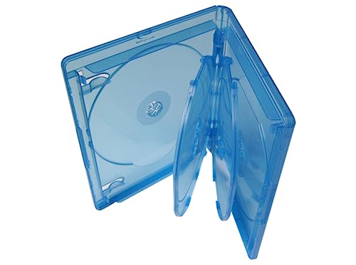 Elite Blu-ray Hülle 6-Fach mit 15mm Rücken, blau transparent - 52 Stück von ECS ELITEGROUP
