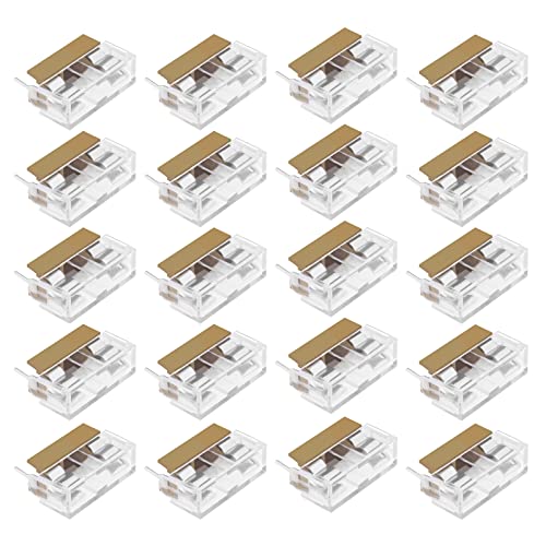 ECSiNG 20 Stück PCB Sicherungshalter mit 20 Stück Transparente Abdeckung Dual Terminals 250V 6A 5x20mm Sicherung PCB Panel Mount Halter Gehäuse 23,5mm Stiftabstand von ECSiNG