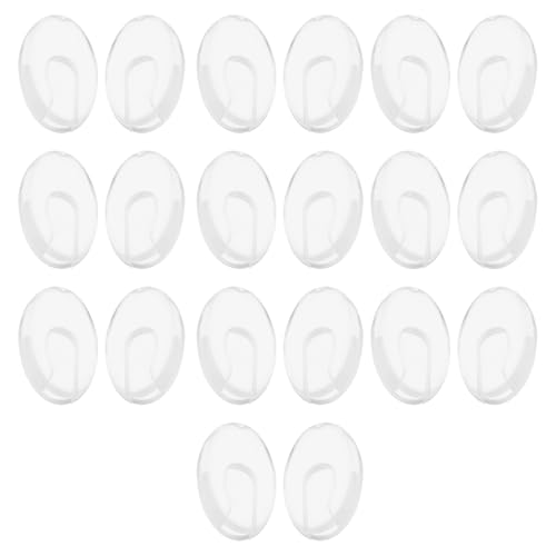 ECSiNG 10 Paar Einsatz Nasenpads Brille Nasenpads Ersatzteil Silikon Brillen Nasenpads Kompatibel mit Silhouette Randlose Brille Eyewear von ECSiNG