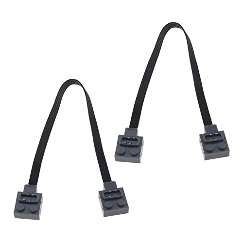 ECSiNG 2 STÜCKE Verlängerungskabel Kompatibel mit Lego 8870 Lichtschalter 8869 Technic Power Funktionen Verlängerungskabel Kabelverbinder für Bausteine Spielzeug 25 cm von ECSiNG