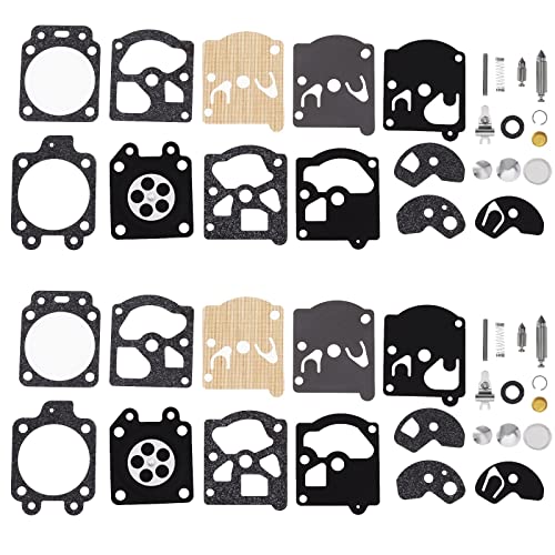 ECSiNG 2 Sets Vergaser Vergaser Reparatur Kit Dichtungsmembran kompatibel mit Stihl 09 010 011 028 FS40 FS44 FS85 FS586 FS88 FS106 FS180 Kettensäge ersetzt K10-WAT ECSiNG 2 Sets Vergaser Vergaser Reparatur Kit Dichtungsmembran kompatibel mit Stihl 09 010 011 028 FS40 FS44 FS85 FS586 FS88 FS106 FS180 Kettensäge ersetzt K10-WAT von ECSiNG