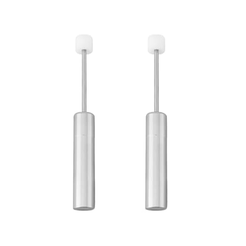 ECSiNG 2 Stück 50 x 34 x 7,8 mm Abfalleimer-Dämpfer Kolben mit Deckel Stahl und Kunststoff Mechanismus Mülleimer Dämpfer Ersatz für Küchenmülleimer von ECSiNG