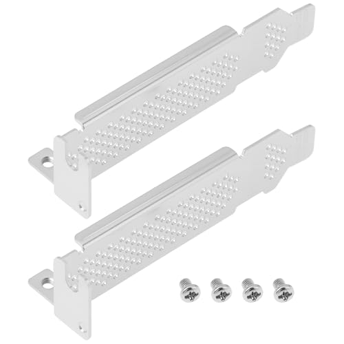 ECSiNG 2 Stück Computer PCI Halbhöhenhalterung Kompatibel mit Dell H200 H310 Kompatibel mit HP H220 mit Schrauben ECSiNG 2 Stück Computer PCI Halbhöhenhalterung Kompatibel mit Dell H200 H310 Kompatibel mit HP H220 mit Schrauben von ECSiNG
