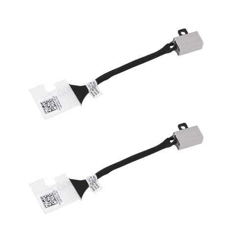 ECSiNG 2 Stück DC-Buchsenkabel Ladeanschluss Steckdose Laptop 8-poliges DC-Strombuchsenkabel Kabelbaumkabel Kompatibel mit Dell Inspiron 15 5502 5509 P102F002 von ECSiNG