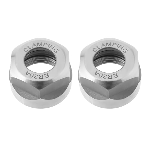 ECSiNG 2 Stück ER20 ER20A Spannmutter mit Kugellager M25X1,5 Präzisions-Werkzeughalter Spannmutter Für CNC-Bearbeitung Werkzeughaltermutter ER20 von ECSiNG