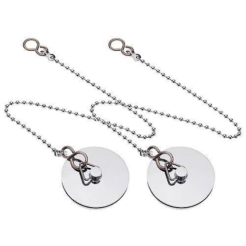 ECSiNG 2 Stück Waschbeckenstöpsel, Chrom, für Badewanne, Metall, Ablaufstöpsel, Zubehör für Haus, Hotel, Badezimmer, 45 mm, silberfarben ECSiNG 2 Stück Waschbeckenstöpsel, Chrom, für Badewanne, Metall, Ablaufstöpsel, Zubehör für Haus, Hotel, Badezimmer, 45 mm, silberfarben von ECSiNG