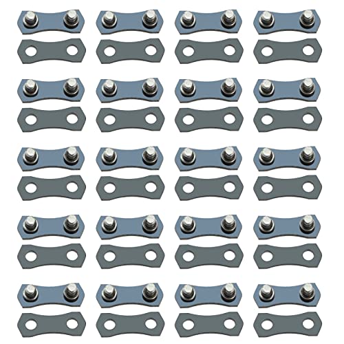 ECSiNG 20 Sets Chainsaw Chain Joining Links Chainsaw Master Link Repair Preset Strap Compatible with Small 3/8LP Gauge 1.3mm Chain Fit for Chains from 33 to 70 Links von ECSiNG