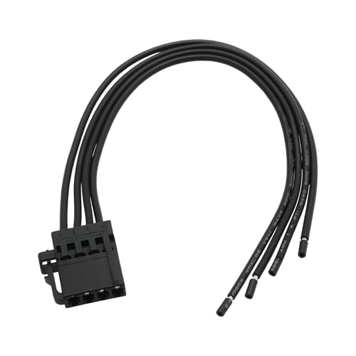 ECSiNG 4-Pin Rücklicht Kabelbaum Stecker mit vorverdrahtet 20cm 4733242 für Saab 93/9-3 (2003-2011, nicht Cabrio), Opel (inkl. Vectra C Kombi 2003-2009 & Meriva B 2010-2017) in Schwarz von ECSiNG