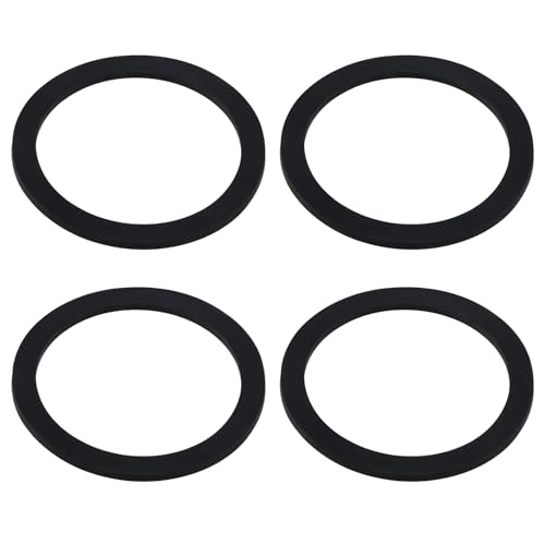 ECSiNG 4 Stück 90 Mm Ablaufsiphon Ersatz Ablaufdichtung aus Gummi 105 Mm X 85 Mm X 4 Mm Ersatz Gummischeibe für Ablaufgarnitur Im Badezimmer O-Ring für Duschwannen von ECSiNG