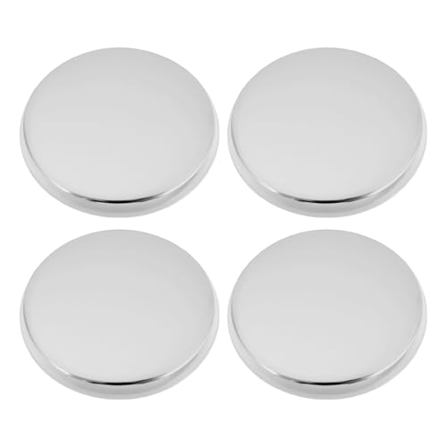 ECSiNG 4 X 38 Mm Pop-Up-Waschbeckenstöpsel Ersatz M8-Gewinde Messing Poliertes Chrom Abflussstöpsel für Badewanne Waschbecken Küche Badezimmer Silber von ECSiNG